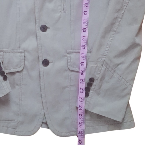 Fall Coat Cargo Moto Jacket Utility Minimalist City Style Ziozia Sz M Taupe - Picture 6 of 8